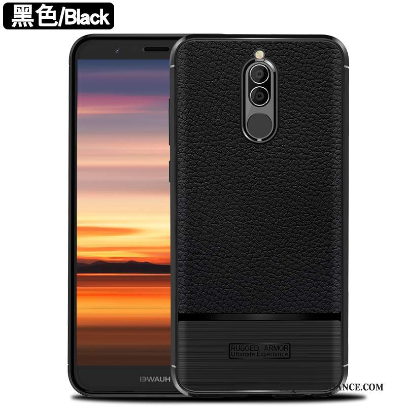Huawei Mate 10 Lite Coque Incassable De Téléphone Peau Douce Noir Silicone
