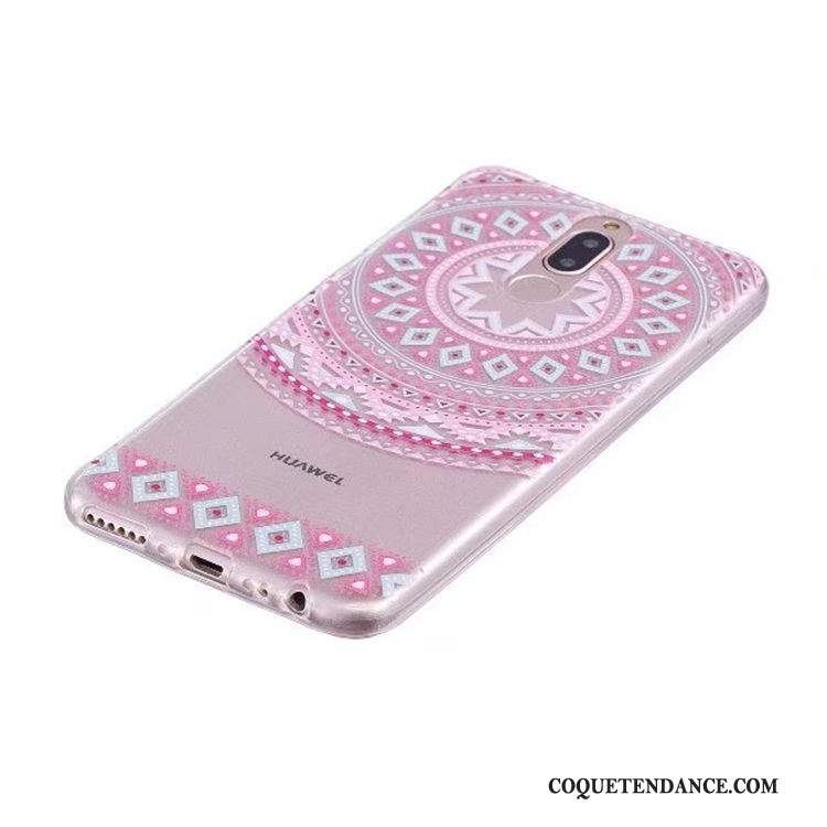 Huawei Mate 10 Lite Coque Rose De Téléphone Étui Peinture Silicone