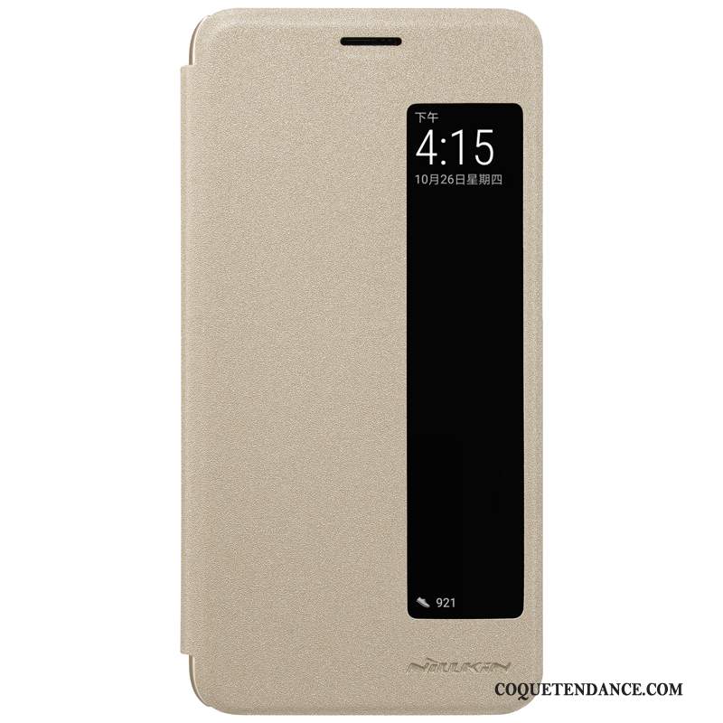 Huawei Mate 10 Pro Coque De Téléphone Protection Étui En Cuir Or Housse