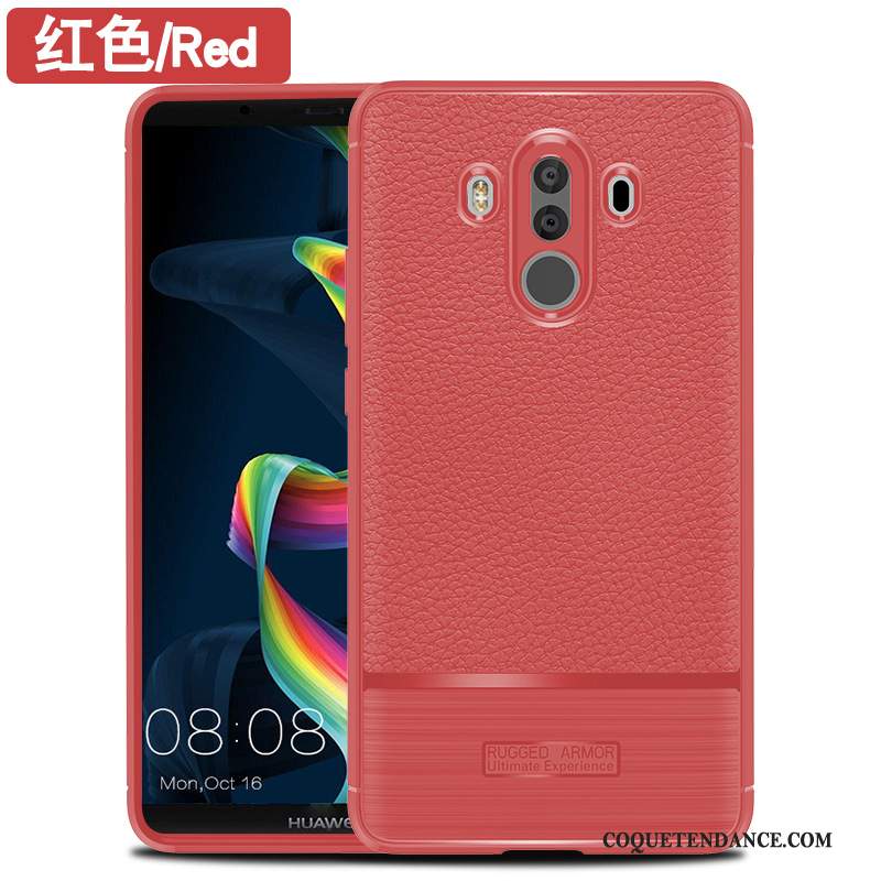 Huawei Mate 10 Pro Coque Incassable Silicone Rouge De Téléphone Fluide Doux