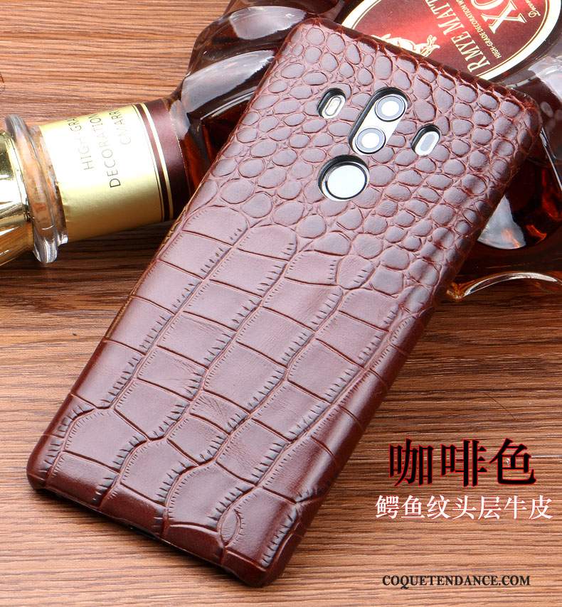 Huawei Mate 10 Pro Coque Marron Étui De Téléphone Tendance Incassable