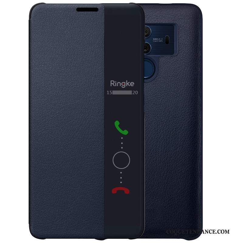 Huawei Mate 10 Pro Coque Protection De Téléphone Cuir Véritable Étui Étui En Cuir