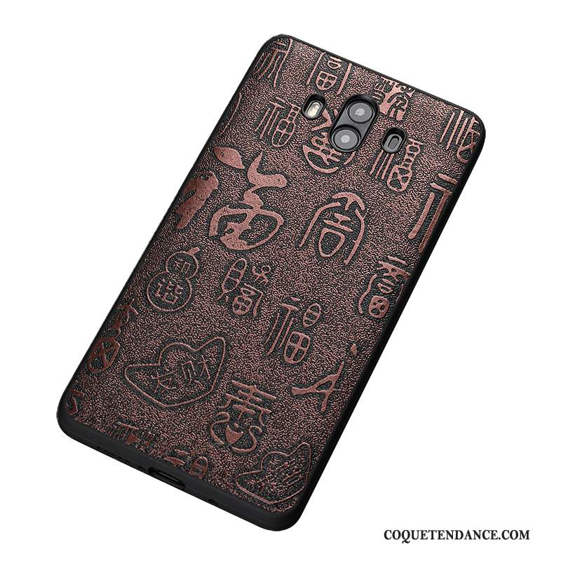 Huawei Mate 10 Pro Coque Style Chinois Tout Compris Incassable Noir Qualité