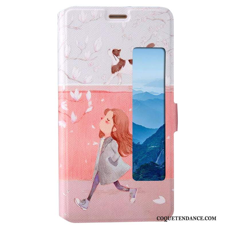 Huawei Mate 10 Pro Coque Étui Dessin Animé Housse Protection Rose