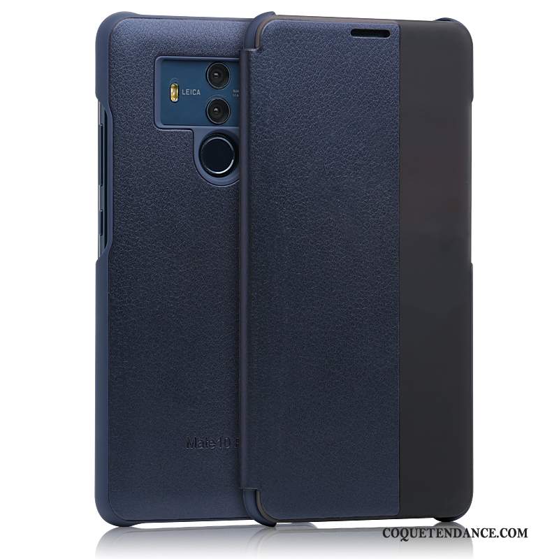 Huawei Mate 10 Pro Coque Étui En Cuir Bleu Tout Compris De Téléphone Protection