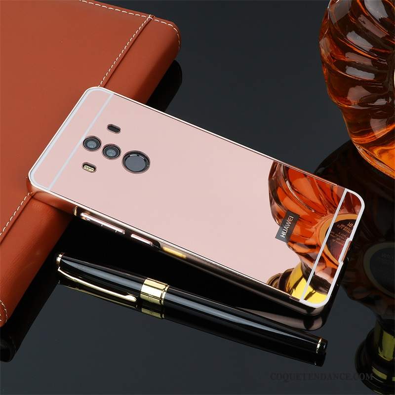 Huawei Mate 10 Pro Coque Étui Rose De Téléphone Miroir Protection