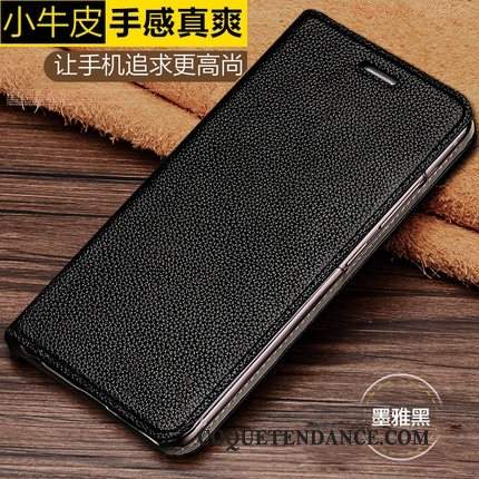 Huawei Mate 20 Coque Housse Protection Cuir Véritable Litchi Étui