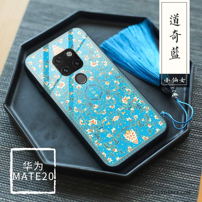 Huawei Mate 20 Coque Tout Compris Floral Vent Nouveau Silicone