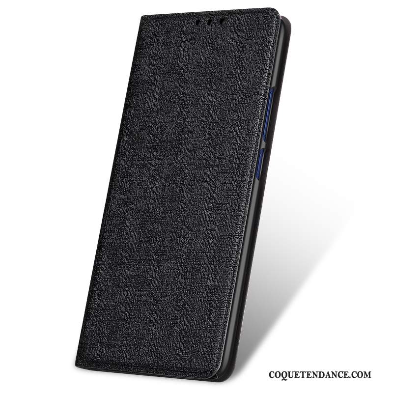 Huawei Mate 20 Coque Étui En Cuir Mode Noir Tendance Incassable