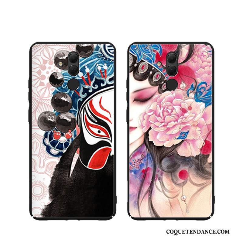 Huawei Mate 20 Lite Coque De Téléphone Dimensionnel Gaufrage Créatif Style Chinois