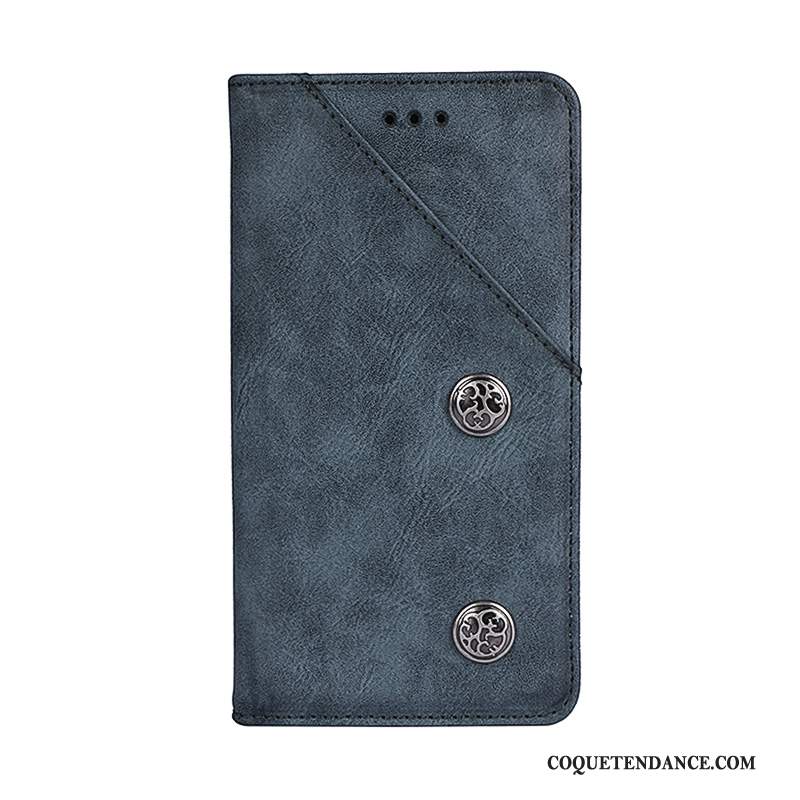 Huawei Mate 20 Pro Coque Housse Créatif De Téléphone Étui En Cuir Bleu