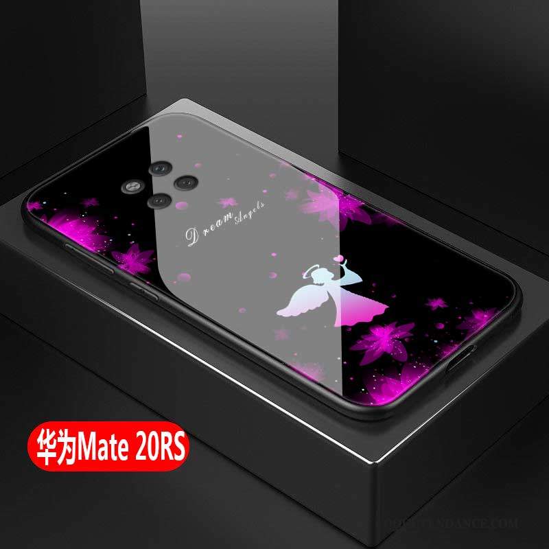 Huawei Mate 20 Rs Coque Silicone Verre Incassable Étui Fluide Doux