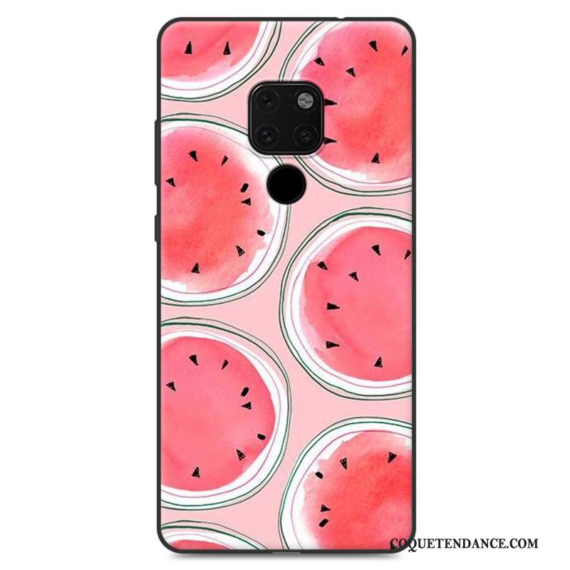 Huawei Mate 20 X Coque Paysage Incassable Étui Rose Nouveau