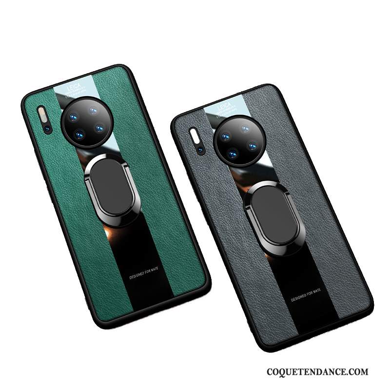 Huawei Mate 30 Coque De Téléphone Très Mince Incassable Vert Magnétisme