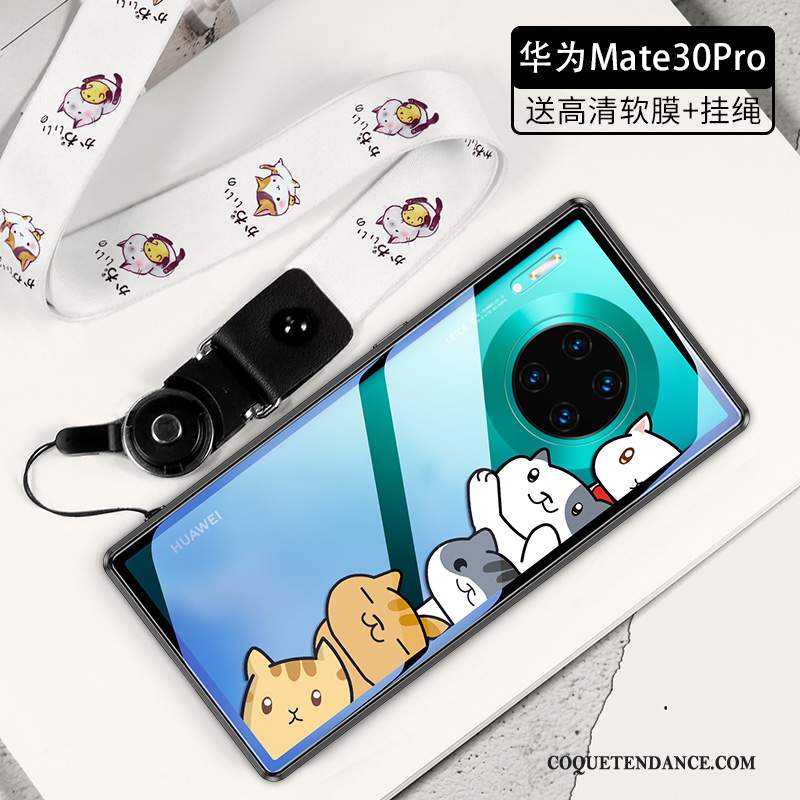 Huawei Mate 30 Coque Ornements Suspendus Marque De Tendance Cœur Tout Compris De Téléphone