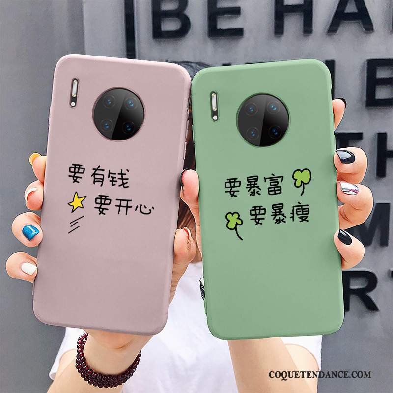 Huawei Mate 30 Pro Coque Fluide Doux Vert Silicone Tout Compris