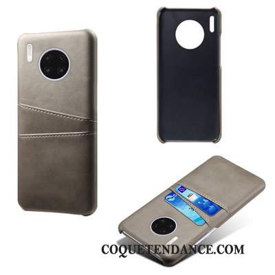 Huawei Mate 30 Pro Coque Incassable Gris Anneau Luxe Étui En Cuir