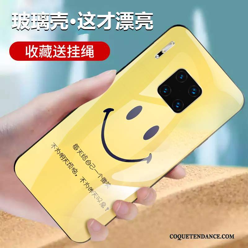 Huawei Mate 30 Rs Coque Incassable De Téléphone Verre Étui Jaune