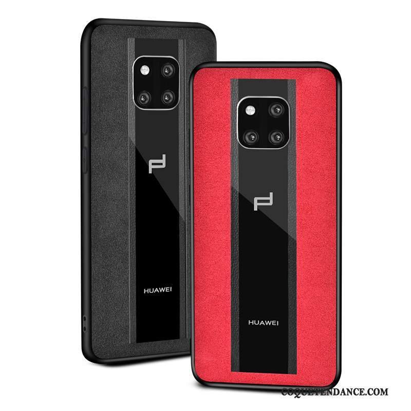 Huawei Mate 30 Rs Coque Protection Étui Rouge De Téléphone Verre