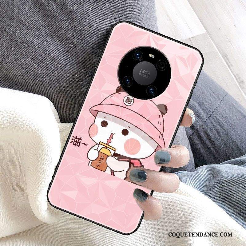 Huawei Mate 40 Coque Nouveau Incassable Rose Petit Modèle Fleurie