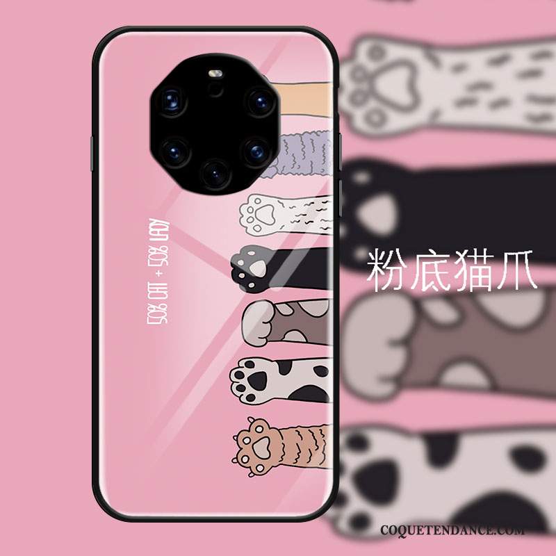 Huawei Mate 40 Rs Coque Rose Tendance Frais Dessin Animé Protection