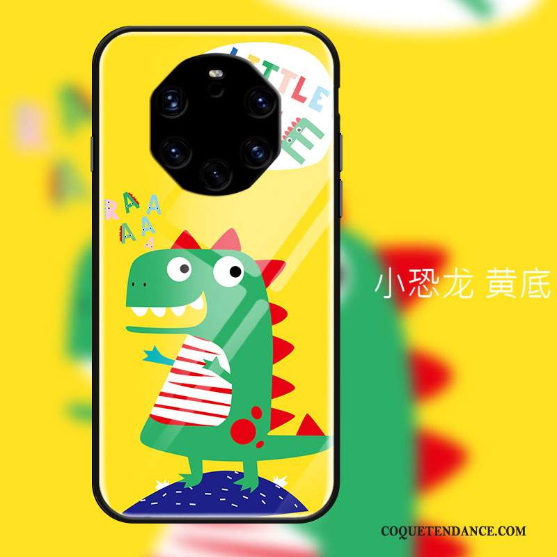 Huawei Mate 40 Rs Coque Verre Tout Compris Dessin Animé Simple Créatif