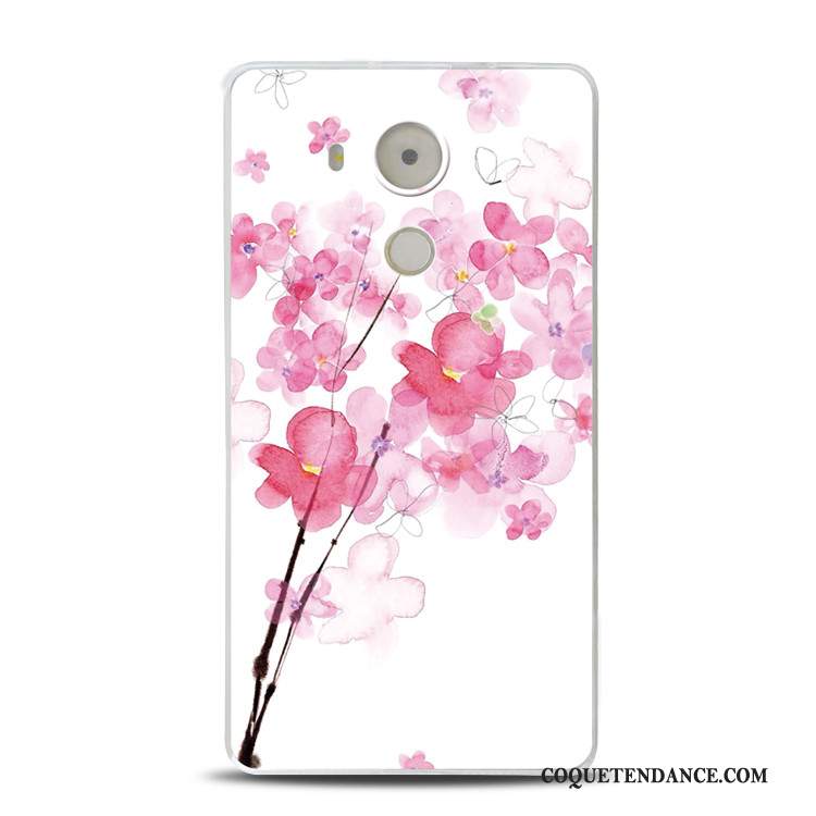 Huawei Mate 8 Coque Coque De Téléphone Fluide Doux Fleur De Pêche Rose