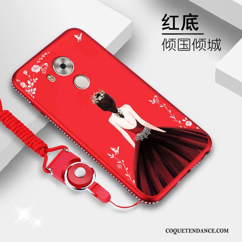 Huawei Mate 8 Coque Très Mince Étui Rouge Strass Nouveau