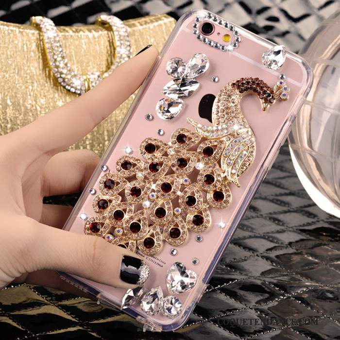 Huawei Mate 8 Coque Étui Luxe Strass De Téléphone Or