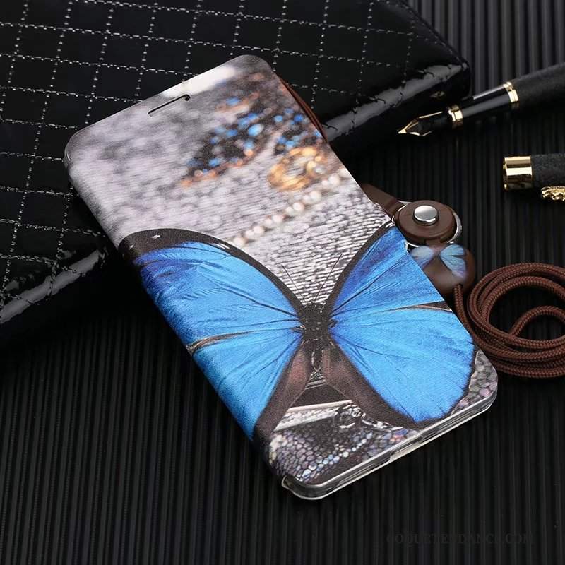 Huawei Mate 9 Coque Bleu Fluide Doux Incassable Housse Étui En Cuir