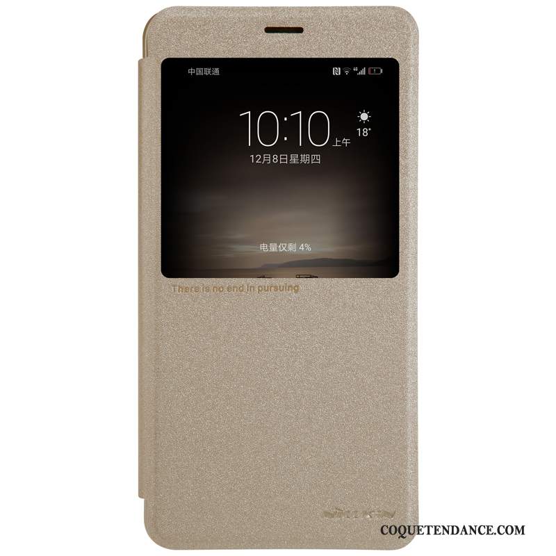 Huawei Mate 9 Coque Protection Housse Or De Téléphone Étui En Cuir