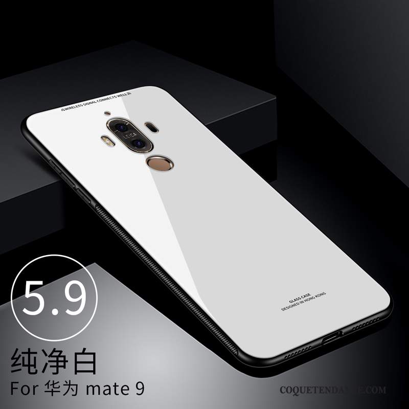 Huawei Mate 9 Coque Tout Compris Blanc Étui De Téléphone Verre