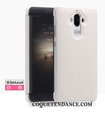 Huawei Mate 9 Coque Étui Blanc De Téléphone Dormance Protection
