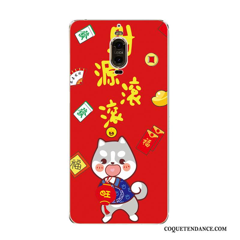 Huawei Mate 9 Pro Coque De Téléphone Grand Richesse Rouge Chiens