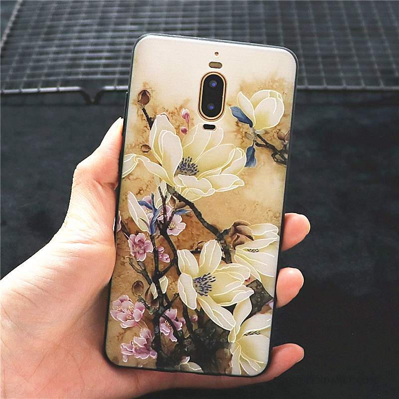 Huawei Mate 9 Pro Coque Personnalité Tout Compris Jaune Étui Créatif