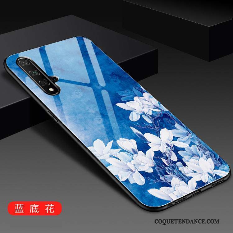 Huawei Nova 5t Coque Tendance De Téléphone Frais Verre Bleu