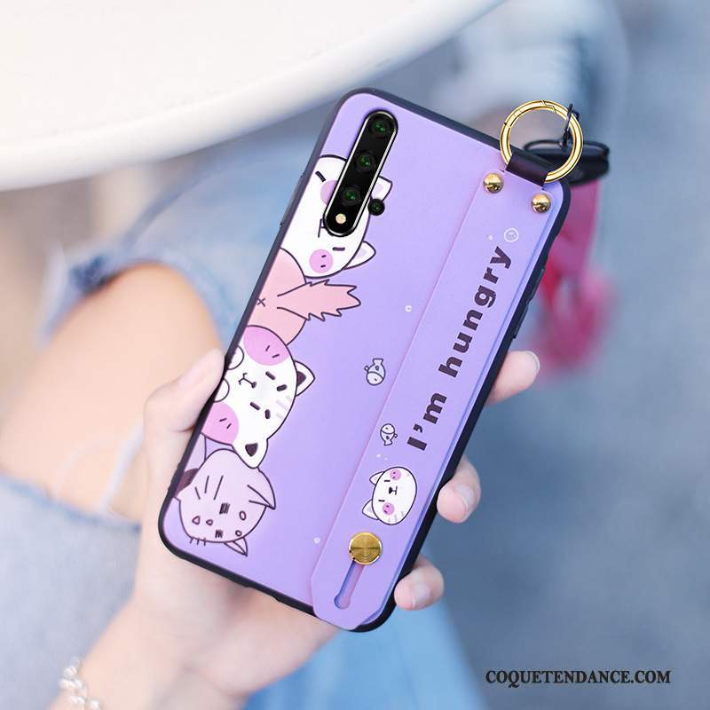 Huawei Nova 5t Coque Étui Dessin Animé Légères De Téléphone Violet