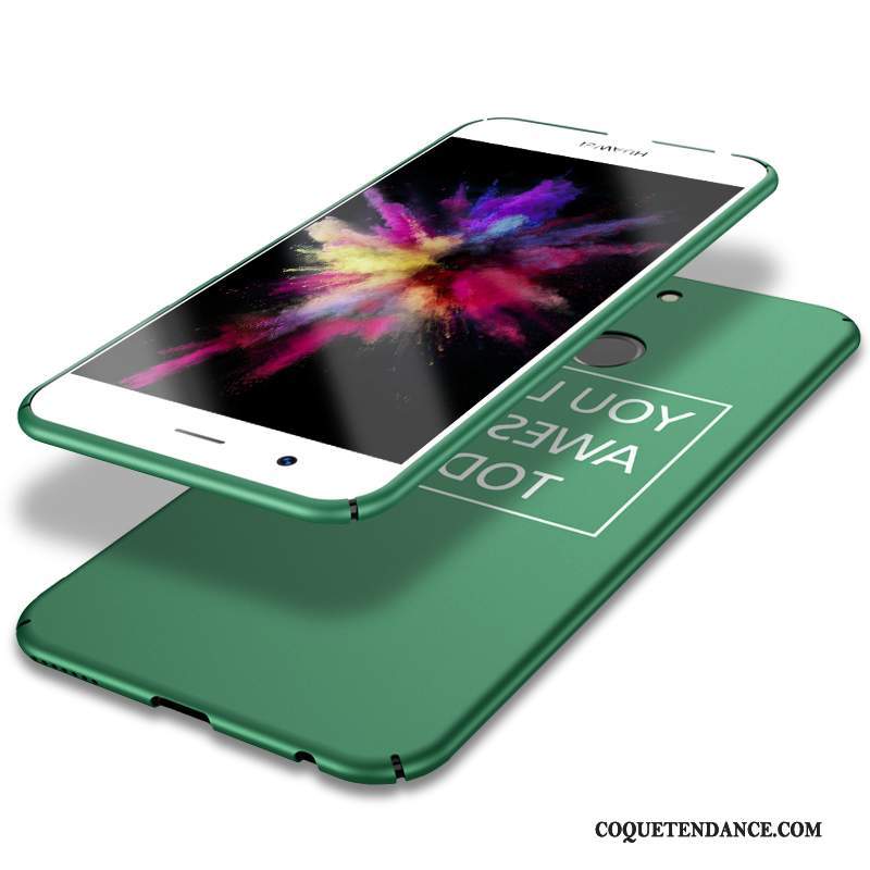 Huawei Nova Coque Difficile Vert Délavé En Daim Protection