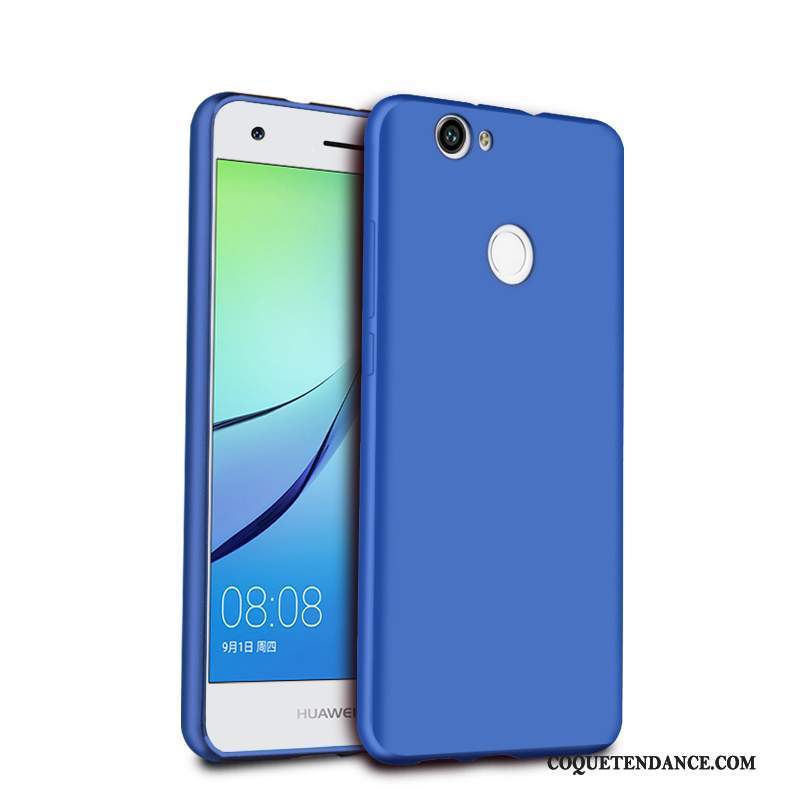 Huawei Nova Coque Fluide Doux De Téléphone Bleu Silicone Incassable