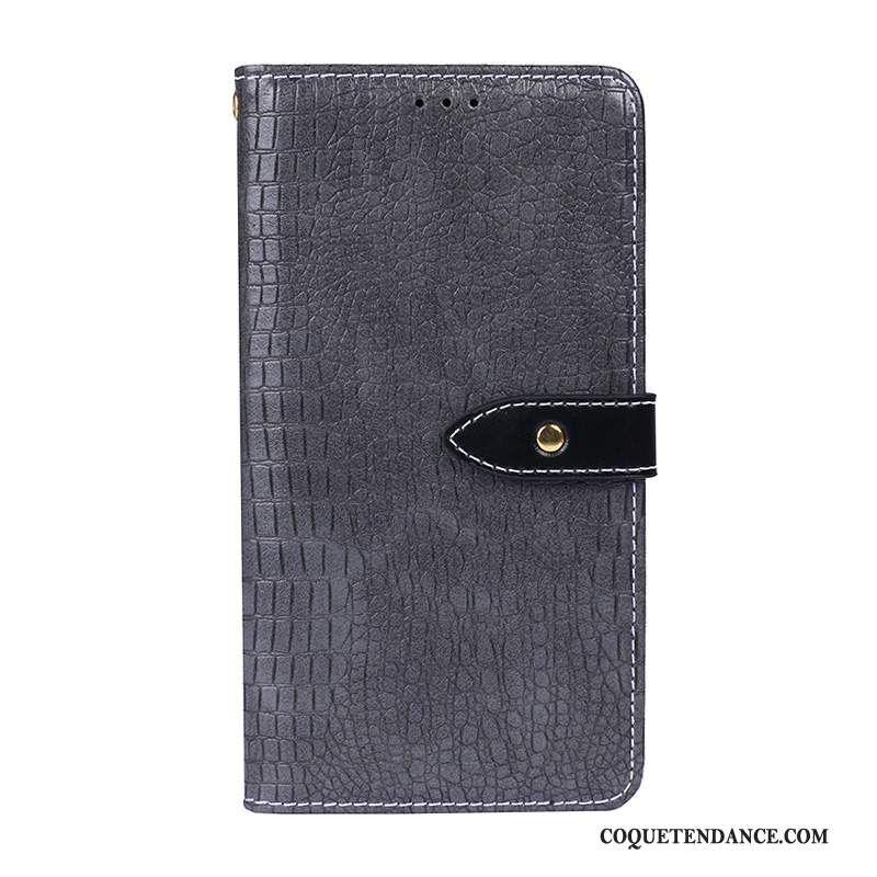 Huawei P Smart 2019 Coque De Téléphone Housse Gris Portefeuille Protection