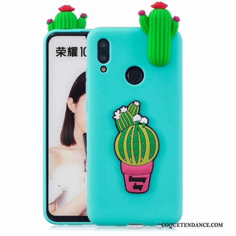 Huawei P Smart 2019 Coque De Téléphone Silicone Étui Bleu Fluide Doux