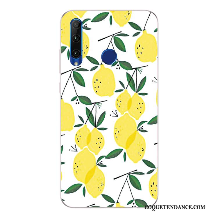 Huawei P Smart+ 2019 Coque Frais Silicone Tout Compris Fluide Doux Jaune