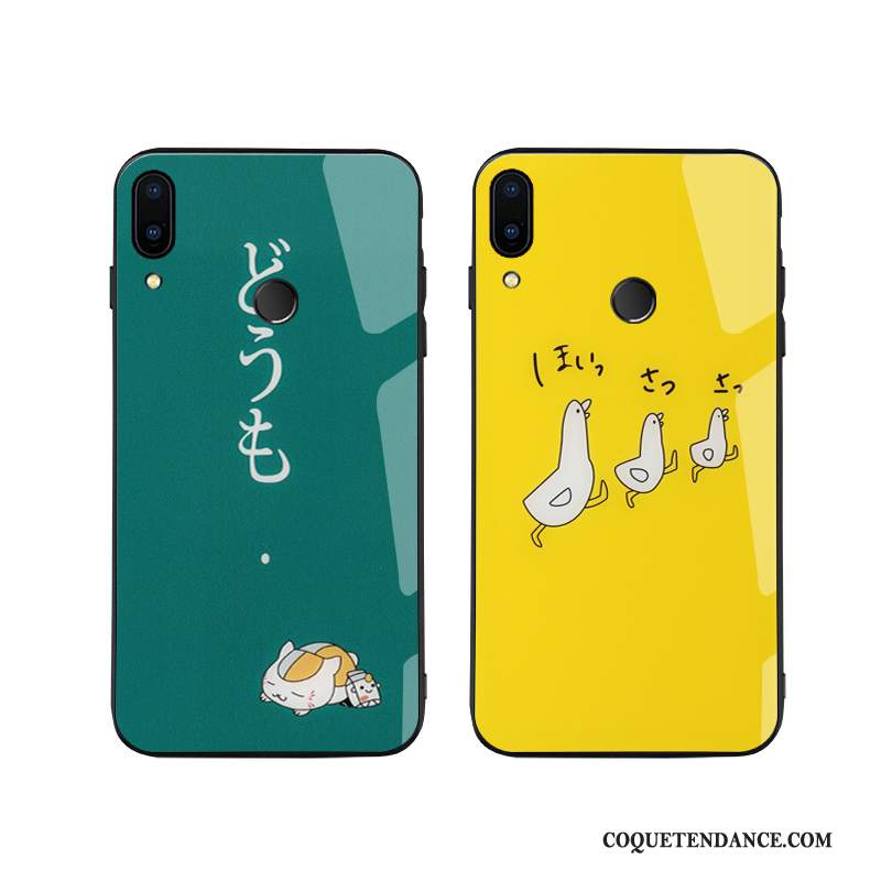 Huawei P Smart+ 2019 Coque Net Rouge Personnalité Petit Dessin Animé Frais