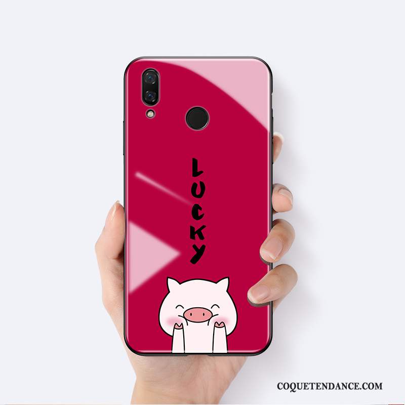 Huawei P Smart+ 2019 Coque Petit Silicone Personnalité Net Rouge Très Mince