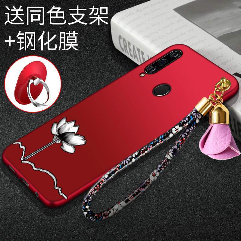 Huawei P Smart+ 2019 Coque Protection Rouge Mode Étui