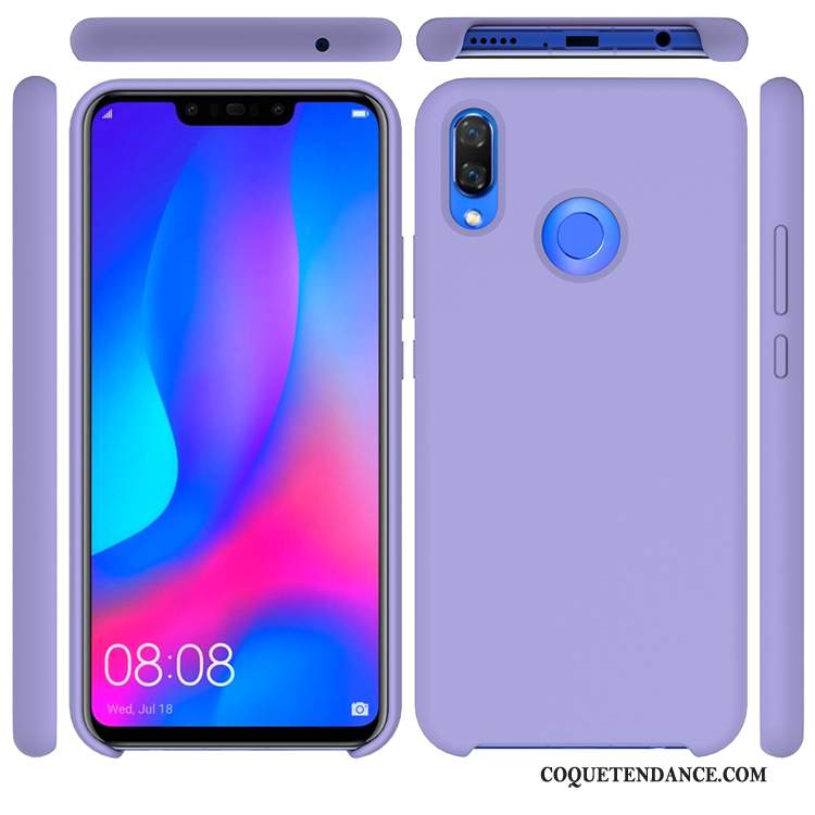 Huawei P Smart 2019 Coque Violet Couleur Unie De Téléphone Étui Jeunesse