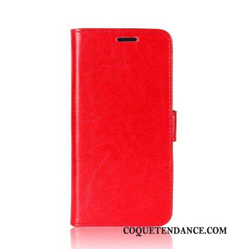 Huawei P Smart 2020 Coque Étui Housse Portefeuille Protection Rouge