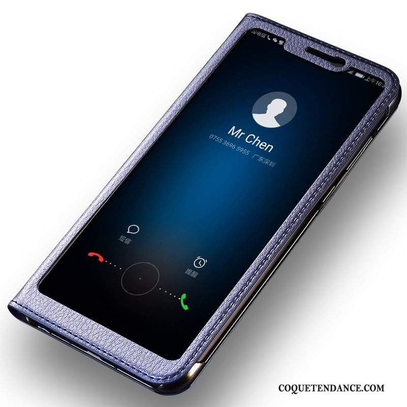 Huawei P Smart+ Coque De Téléphone Clamshell Étui Protection Bleu