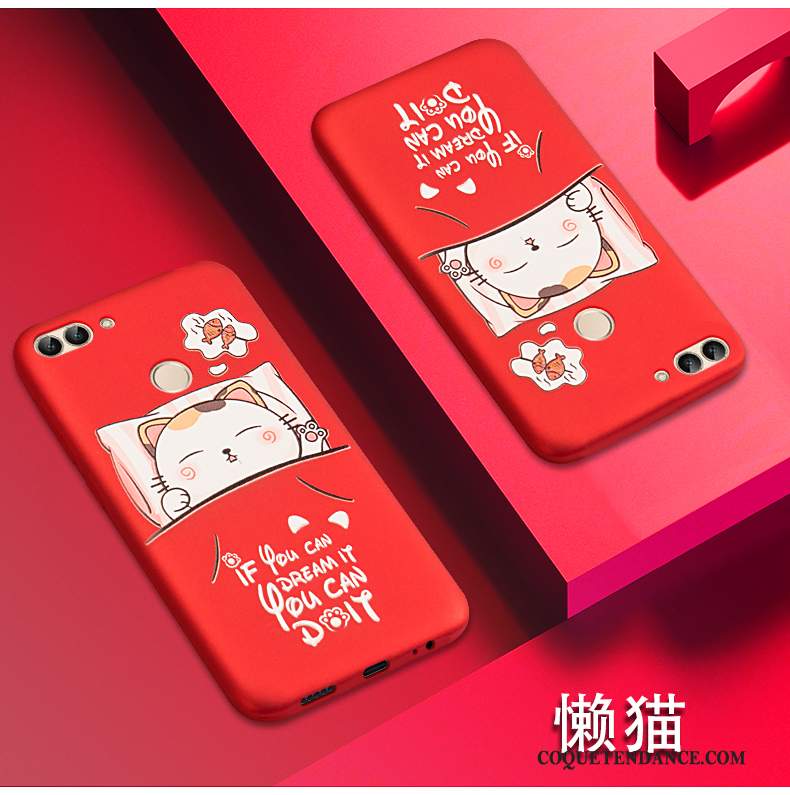 Huawei P Smart Coque Incassable Dessin Animé De Téléphone Rouge Silicone