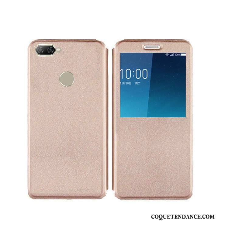 Huawei P Smart Coque Or Étui En Cuir Incassable Clamshell